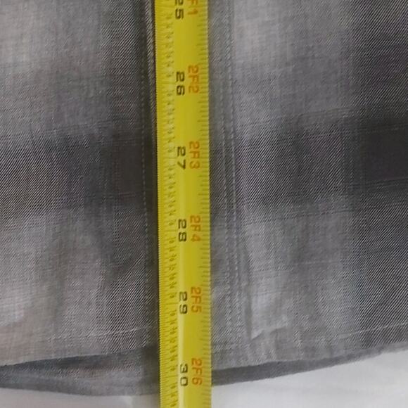 Thread & Cloth Gray Plaid Long Sleeve Button Down L Western Cabincore Fisherman - Picture 7 of 10
